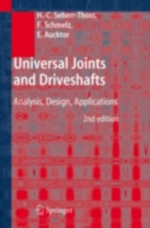 Universal Joints and Driveshafts : Analysis, Design, Applications