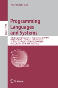 Programming Languages and Systems : 15th European Symposium on Programming, ESOP 2006, Held as Part of the Joint European