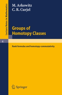 Groups of Homotopy Classes : Rank formulas and homotopy-commutativity