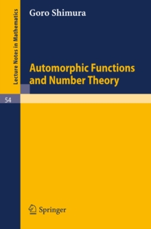 Automorphic Functions and Number Theory