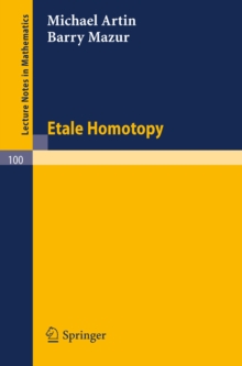 Etale Homotopy