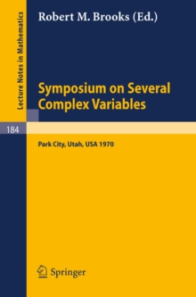 Symposium on Several Complex Variables. Park City, Utah, 1970