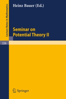 Seminar on Potential Theory II