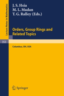 Proceedings of the Conference on Orders, Group Rings and Related Topics