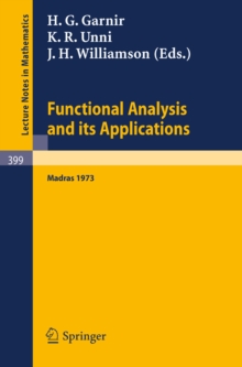 Functional Analysis and its Applications : International Conference, Madras, 1973