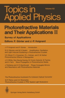 Photorefractive Materials and Their Applications II : Survey of Applications