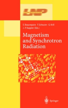 Magnetism and Synchrotron Radiation