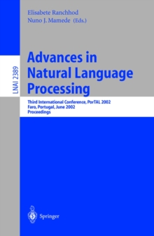 Advances in Natural Language Processing : Third International Conference, PorTAL 2002, Faro, Portugal, June 23-26, 2002. Proceedings