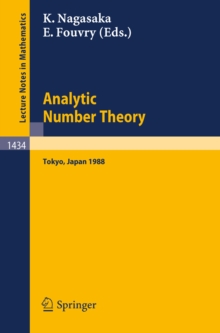 Analytic Number Theory : Proceedings of the Japanese-French Symposium held in Tokyo, Japan, October 10-13, 1988