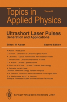 Ultrashort Laser Pulses : Generation and Applications