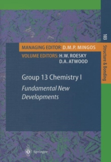 Group 13 Chemistry I : Fundamental New Developments