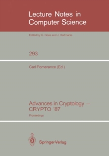 Advances in Cryptology - CRYPTO '87 : Proceedings