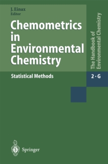 Chemometrics in Environmental Chemistry - Statistical Methods