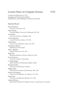 Automata, Languages and Programming : 35th International Colloquium, ICALP 2008 Reykjavik, Iceland, July 7-11, 2008 Proceedings, Part I