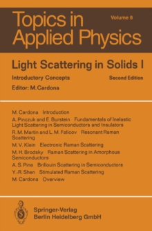 Light Scattering in Solids I : Introductory Concepts