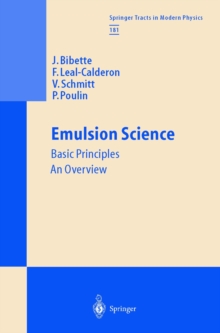 Emulsion Science : Basic Principles. An Overview