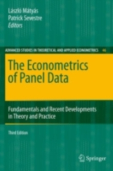 The Econometrics of Panel Data : Fundamentals and Recent Developments in Theory and Practice