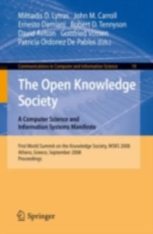 The Open Knowledge Society : A Computer Science and Information Systems Manifesto