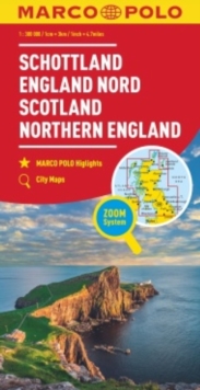 Scotland Marco Polo Map : Also covers Northern England