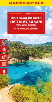 Costa Brava Marco Polo Map : Includes East Pyrenees, Andorra, Perpignan, Barcelona, Mallorca, Ibiza