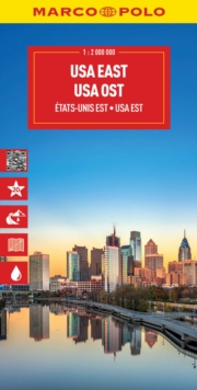 USA East Marco Polo Map : Atlantic Coast, Great Lakes and Appalachian Mountains