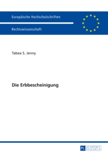 Die Erbbescheinigung, Paperback / softback Book Die Erbbescheinigung, Paperback / softback Book