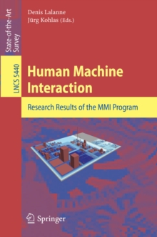 Human Machine Interaction : Research Results of the MMI Program