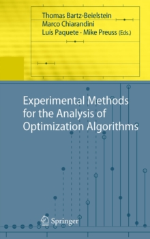 Experimental Methods for the Analysis of Optimization Algorithms