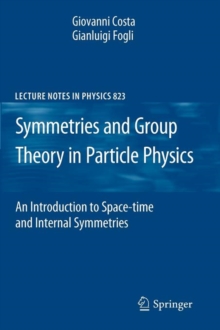 Symmetries and Group Theory in Particle Physics : An Introduction to Space-Time and Internal Symmetries, Paperback / softback Book Symmetries and Group Theory in Particle Physics : An Introduction to Space-Time and Internal Symmetries, Paperback / softback Book