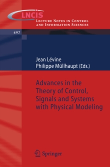 Advances in the Theory of Control, Signals and Systems with Physical Modeling