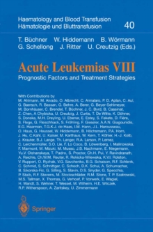 Acute Leukemias VIII : Prognostic Factors and Treatment Strategies