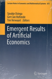 Emergent Results of Artificial Economics, Paperback / softback Book Emergent Results of Artificial Economics, Paperback / softback Book