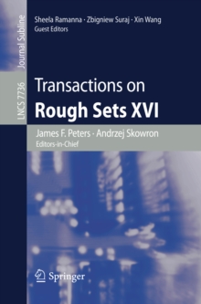 Transactions on Rough Sets XVI