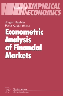 Econometric Analysis of Financial Markets