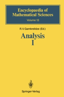 Analysis I : Integral Representations and Asymptotic Methods