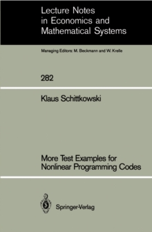 More Test Examples for Nonlinear Programming Codes