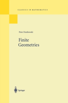 Finite Geometries : Reprint of the 1968 Edition