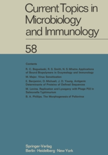 Current Topics in Microbiology and Immunology : Ergebnisse der Mikrobiologie und Immunitatsforschung