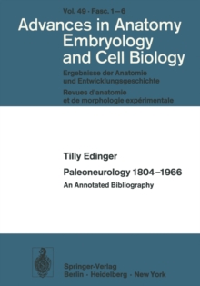 Paleoneurology 1804-1966 : An Annotated Bibliography