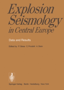 Explosion Seismology in Central Europe : Data and Results