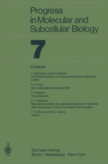 Progress In Molecular and Subcellular Biology