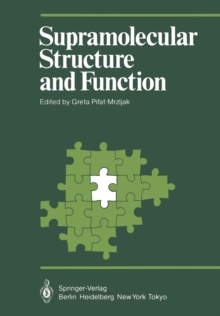 Supramolecular Structure and Function