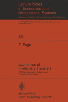 Economics of Involuntary Transfers : A Unified Approach to Pollution and Congestion Externalities