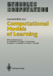 Computational Models of Learning