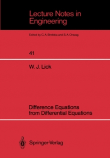 Difference Equations from Differential Equations