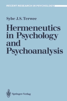 Hermeneutics in Psychology and Psychoanalysis