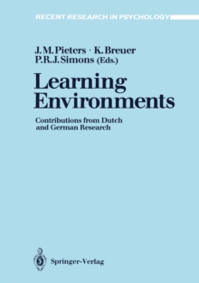 Learning Environments : Contributions from Dutch and German Research