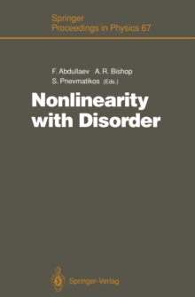 Nonlinearity with Disorder : Proceedings of the Tashkent Conference, Tashkent, Uzbekistan, October 1-7, 1990