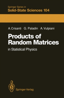 Products of Random Matrices : in Statistical Physics