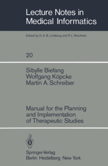 Manual for the Planning and Implementation of Therapeutic Studies